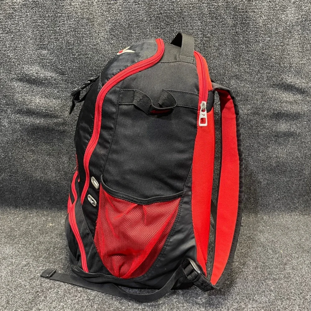 Nike BZ9203 Black Red Bat Holders Equipment Bag Diamond Elite Baseball Backpack